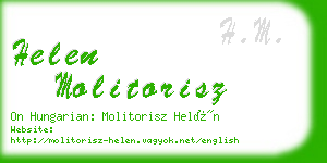 helen molitorisz business card